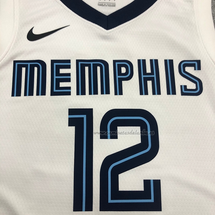 Camiseta Memphis Grizzlies Ja Morant NO 12 Association 2019-20 Blanco
